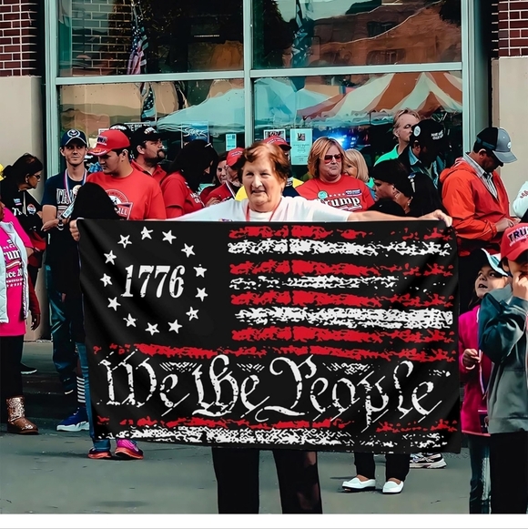 We The People Flag 3x5 Ft Outdoor 1776 Flag Polyester Double Sided Mirror Print - Picture 5 of 5